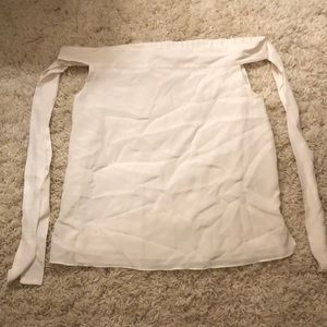 White off the shoulder top